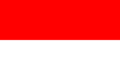The flag of Indonesia.