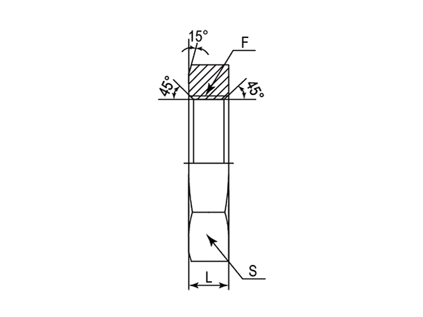 A drawing of DLN hydraulic adaptor.