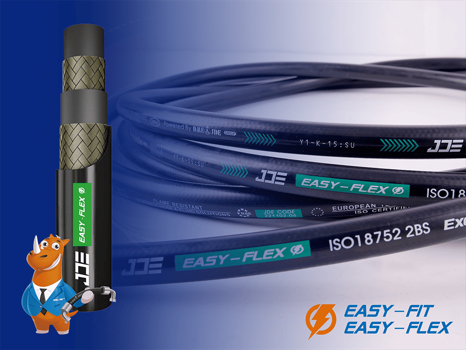 The picture shows the reinforcement details of Easy-Flex type series hoses